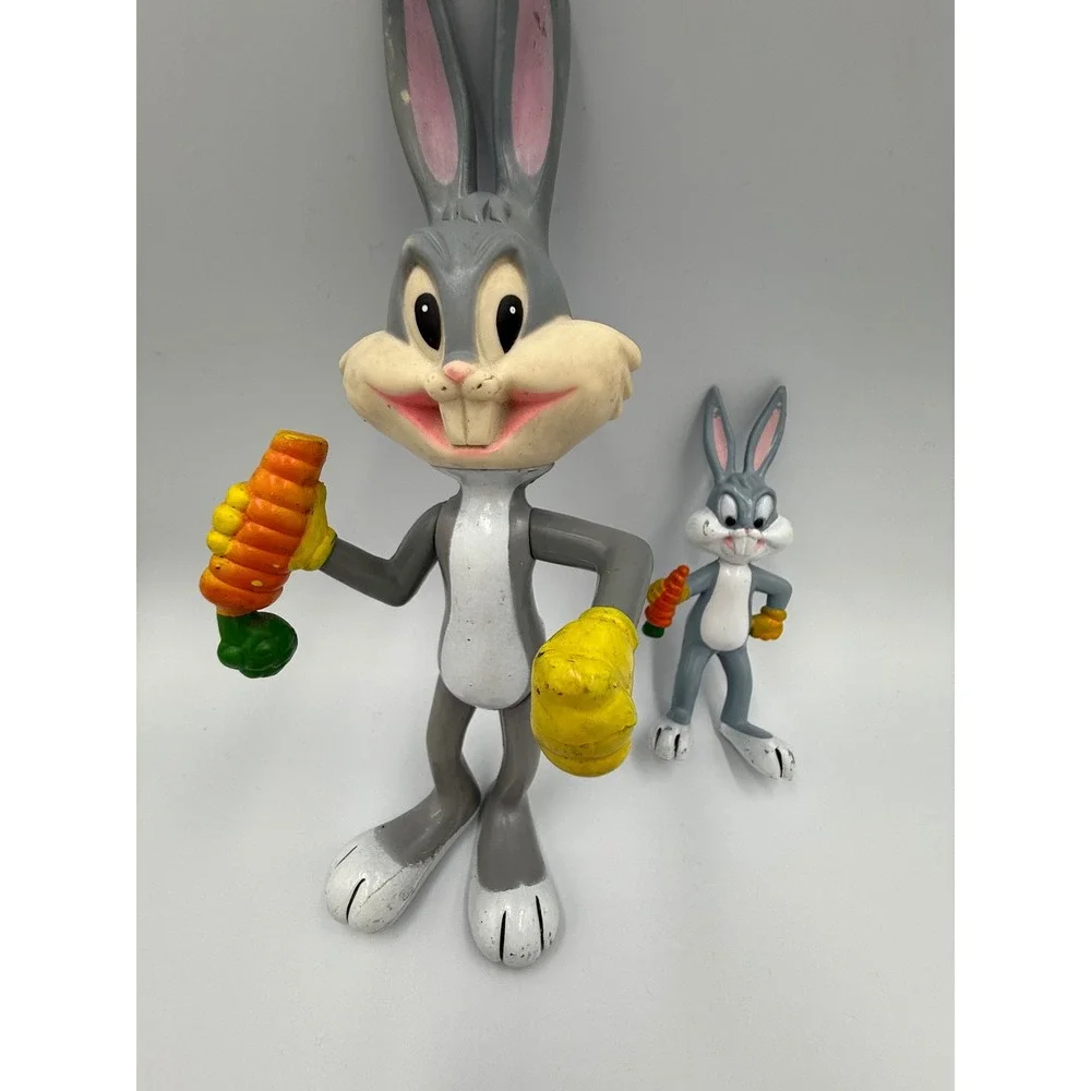 Vintage Dakin Bugs‎ Bunny Action Figure 70's Grey Looney Tunes Lot 2